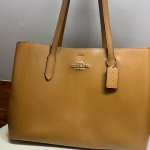 Coach Brown Leather Tote Bag
